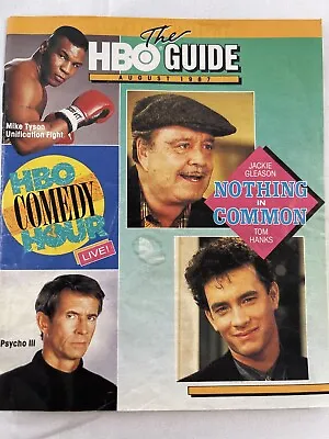 HBO Guide TV Movie Program Guide August 1987 Mike Tyson Tom Hanks Jackie Gleason • $29.99