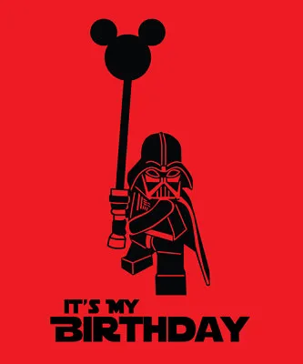 Darth Vader Birthday Balloon Shirt Disney Vacation Star Wars Mickey Mouse Jedi • $22.99