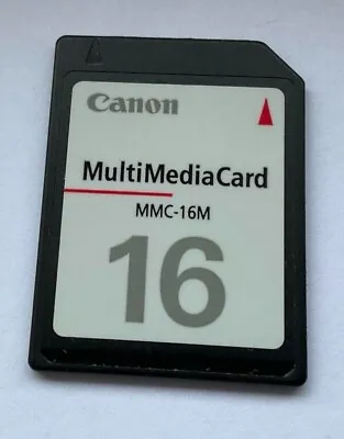 Canon 16MB MMC-16M Multi Media Card - Tracked Postage - Made In Japan • $13.05