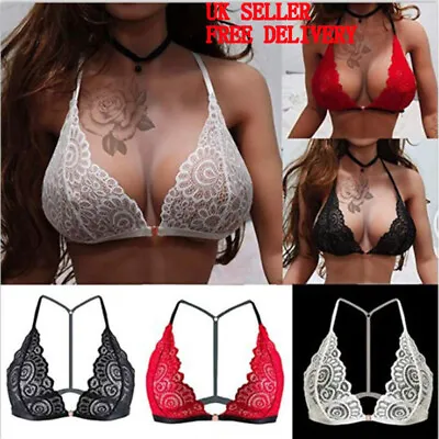 UK Super Sexy Women Bras Lace See Through Lingerie Underwire Bra Underwear Tops • £5.89