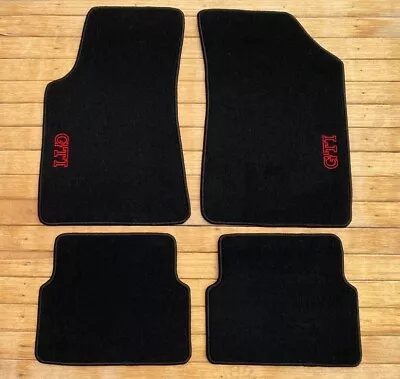 For VW Golf GTI Mk2 Interior Floor Mats Carpet Black Set 4 Piece 1985-92 • $132.99