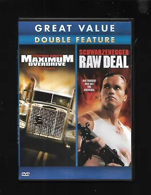 * OOP * Double Feature MAXIMUM OVERDRIVE / RAW DEAL - Emilio Estevez - RARE • $4.25