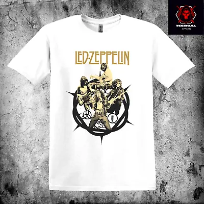 Led Zeppelin Heavy Metal Rock Band Tee Unisex Heavy Cotton T-SHIRT S-3XL 🤘 • $38