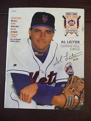 AL LEITER Cover New York Mets Vs. Orioles 1998 Scorebook Scorecard EXCELLENT • $4.50
