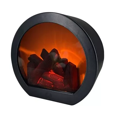 Fireplace Night Light Fireplace Light Retro Fireplace Realistic Charcoal • $37.17