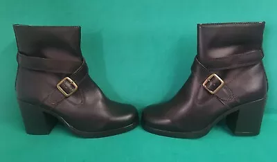 £32.15 • Buy NEW Charlotte Halton Women's Retro Brown High Heel Ankle Boots Size 38