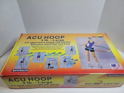 Weight Loss Sports Hoop® Series: Acu Hoop® Detachable Hula Hoop Size Large 3LB • $18.90