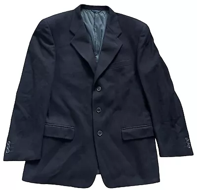 £34.99 • Buy Mens Mulberry Wool Cashmere Navy Smart Blazer Jacket 46R 22.5” PTP