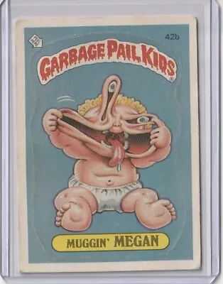 1985 Garbage Pail Kids (GPK) Original Series 2 (OS2) #42b Muggin' Megan - Matte • $1.50