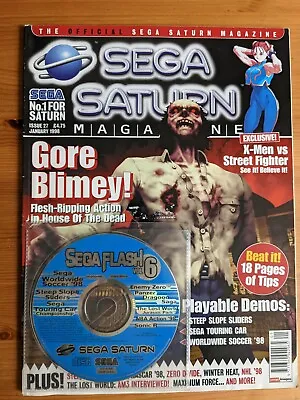 £16 • Buy The Official Sega Saturn Magazine; UK Issue 27; + Sega Flash Volume 6 Demo Disc