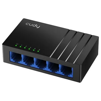 Cudy 5-Port 10/100/1000Mbps Gigabit Ethernet Unmanaged Desktop Switch | GS105D • $17.99