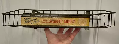 Antique Franco American Spaghetti Sauce Metal Store Display Wire Rack 16  X 9  • $85.90