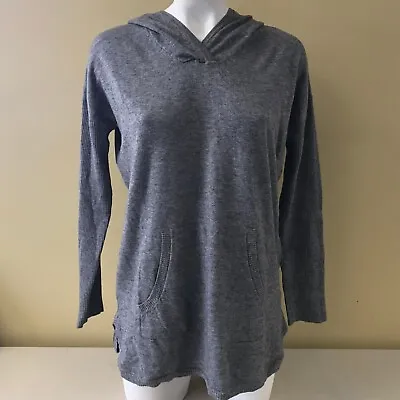 Cyrus Ladies Drop Shoulder Ribbed Hem Pullover Hoodie Gray Size M • £10.44