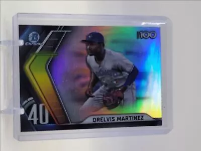 Orelvis Martinez 2022 Bowman Chrome Baseball Scouts Top 100 Giants Q0908 • $1