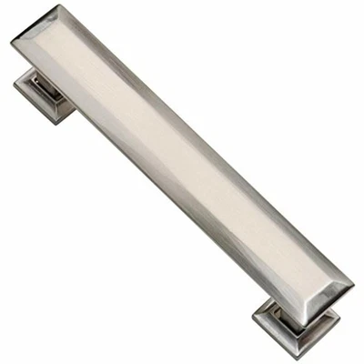$41.67 • Buy Brushed Nickel Drawer Pulls 4 Inch Screw Spacing Pack Of 5 Satin Cabinet Pulls,