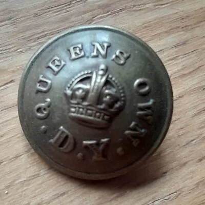 Army Button The Queens Own Dorset Yeomanry DY  1908 -  • £9