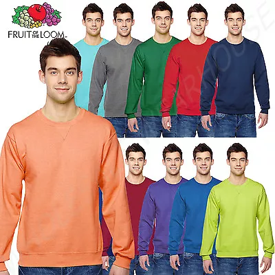 Fruit Of The Loom 7.2 Oz. Sofspun Crewneck Sweatshirt  S-XL R-SF72R • $10.46