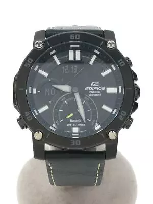 CASIO Quartz _ Digiana Leather Ecb-20Ycl-1Ajf  Black Fashion Watch From Japan • $685.96