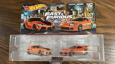 Hot Wheels 2 Pack Toyota Supra 2021 GR Mk3 Mk4 MkIII MkIV 1/64 Fast Furious • $16