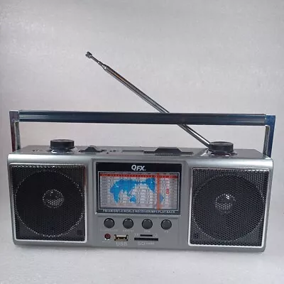 QFX J-114U AM/FM Portable Radio Shortwave World Receiver +USB/SD Inputs • $10.76