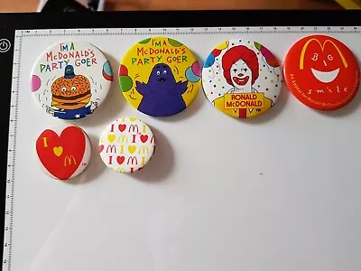 Bundle Vintage McDonalds Party Badges Rare Collectable. Combined Post Available • £3