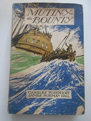 Mutiny On The Bounty – Nordhoff & Hall 1960 Little Brown Book Club Edition • $11.99