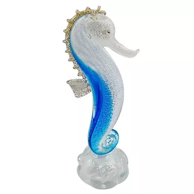 Murano Glass Seahorse Sculpture - Stunning And Unique Handmade Piece • $390