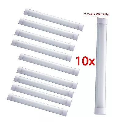 10x LED Batten Lights 60W 5FT Strip Tube Fluorescent Shop Home Garage 7000K • £124.99