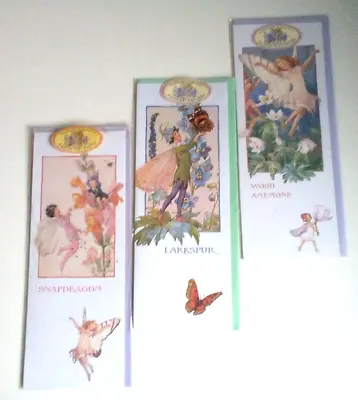 SET Of 3 MEDICI CARDS MARGARET TARRANT FAIRY & FLOWERS GIFT BLANK NATURE TALL • £7.50