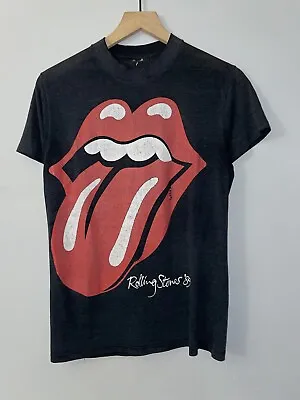 Vintage Rolling Stones Shirt Large 1989 North American Tour Tee Single Stitch • $50