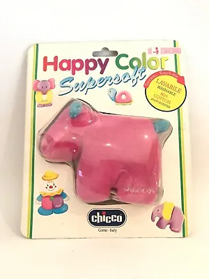 Vintage Chicco Supersoft Stuffed Animal Cow Washable Happy Color Collection • $20