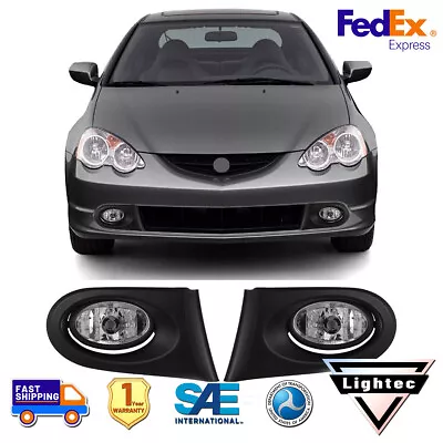 For 2002 2003 2004 Acura RSX Fog Light Driving Bumper Lamps Kit Glass Clear Lens • $37.99