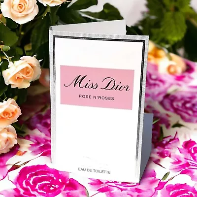 NEW Miss Dior Rose N’ Roses Eau De Toilette EDT Sample Spray Vial 1.5 Ml • $8.97