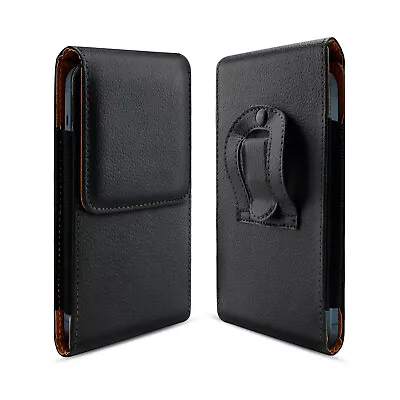 Cell Phone Holster Pouch Leather Wallet Belt Clip Loop Case For Samsung S23 S22 • $9.99