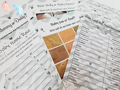 £3.99 • Buy Baby Shower Games / Advice Cards / Guest Book