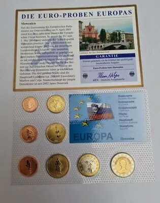  1 Cent - 2 Euro 2006 Excellent Condition Probe Trial Coins Set Slovenia  • £18.45