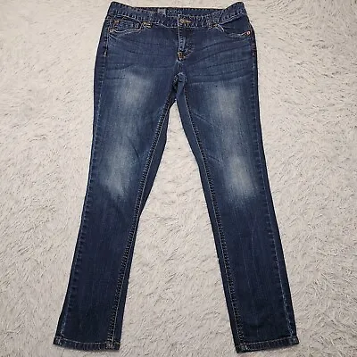 Womens Mossimo Skinny Fit 3 Stretch Premium Denim Blue Jeans Size 10S • $11.40