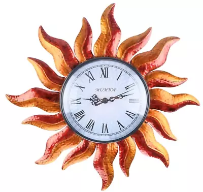 £412.99 • Buy New MUMTOP Indoor Outdoor Wall Clock Sun Waterproof Wall-Mounted RRP £39