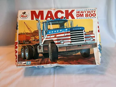 Vintage MPC Mack DM800 Semi Tractor Cab - Plastic Model Truck Kit - 1/25 Scale • $35