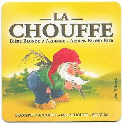 BEER LA CHOUFFE Blonde Mc SOUFFE Brown Sous Bock • $1.07