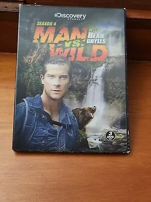 (E362)Man Vs. Wild: Season 4 (DVD 3-Disc Set) Bear Grylls Discovery Channel • $7