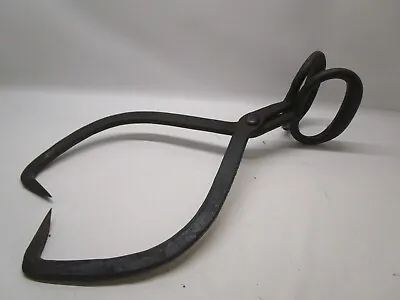 Antique Vintage 2 Handle  Steel Ice Block Tongs Great For Decor • $57.14