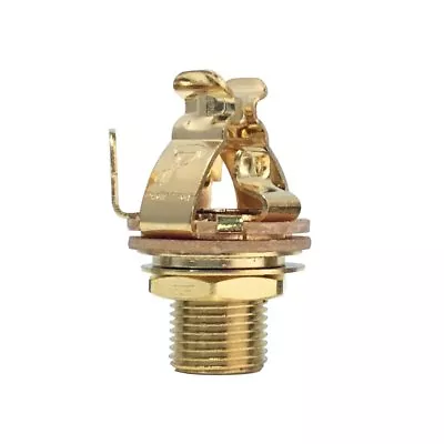 1/4  Multi-Contact Guitar Jack ~ Pure Tone MONO Jack In GOLD ~ Authorized Dealer • $6.99