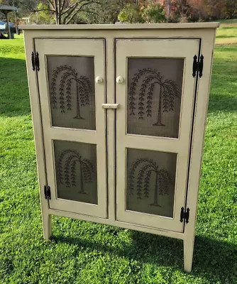 New Primitive Jelly Cabinet | Rustic Handmade Pie Safe Cabinet • $799