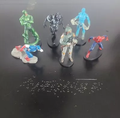 6 Disney Store Marvel Avengers Figurines PVC Figures Toy Cake Toppers Lot • $18