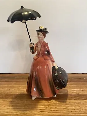 Disney Enesco Mary Poppins Porcelain Figurine 6.5” Vintage Collectible 1964 • $14.99