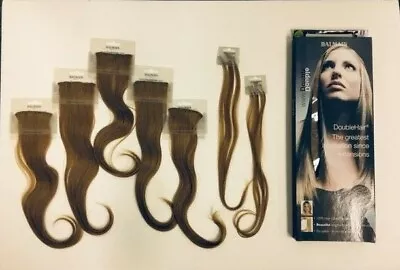 100% Human Hair Full Head Weft Hair Extension System 18  7pc Balmain Double Hair • $325