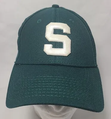New Era Michigan State Spartans Stretch Fit Small/Medium Green Hat ~ Used  • $10.25