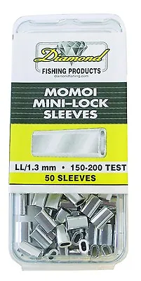 $9.99 • Buy Momoi Mini Lock Sleeves -Fishing Mono Crimps-50 Pack--Pick Size