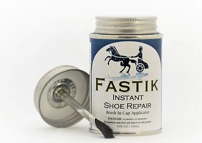 $13 • Buy Fastik Instant Shoe Repair 4oz With Brush In Cap Contact Cement Adhesive No CA